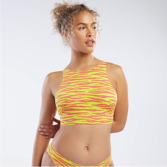 BNWOT set of Savage X Fenty Set High Neck Microfiber Bralette & Bikini Bottom - Picture 1 of 7